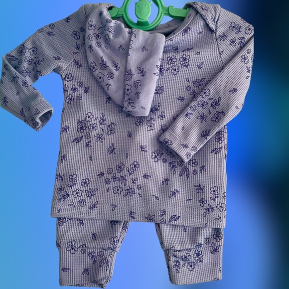 NEW 3pc Thermal Carters Unisex Blue Boy or Girl Comfy Cotton Blend 6M - Picture 4 of 6